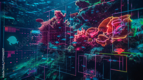 Gathering information about coral reef using new scanning technology