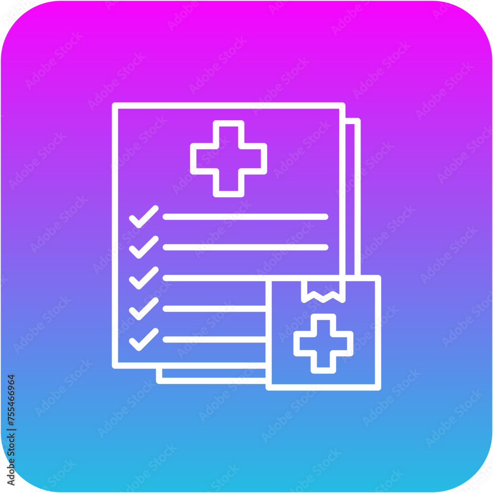 Obraz premium Delivery record Icon