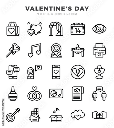 Valentine'S Day Icon Bundle 25 Icons for Websites and Apps