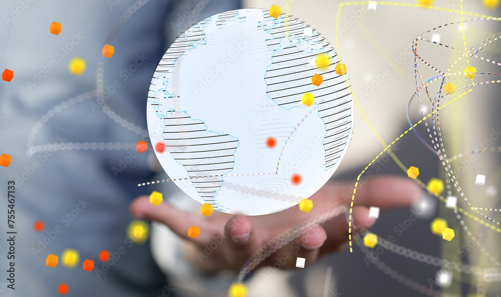 Obraz premium - neural network exposure digital