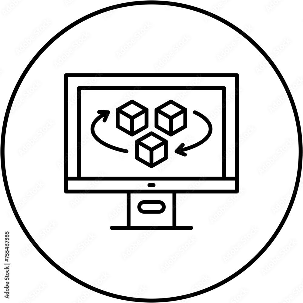 3d cube Icon 3d cube Icon