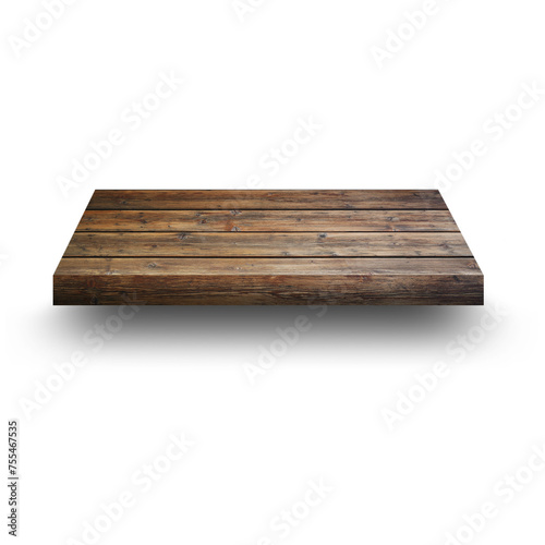 An unique concept of isolated wooden big shelf on plain background , very suitable to use in mostly background project.