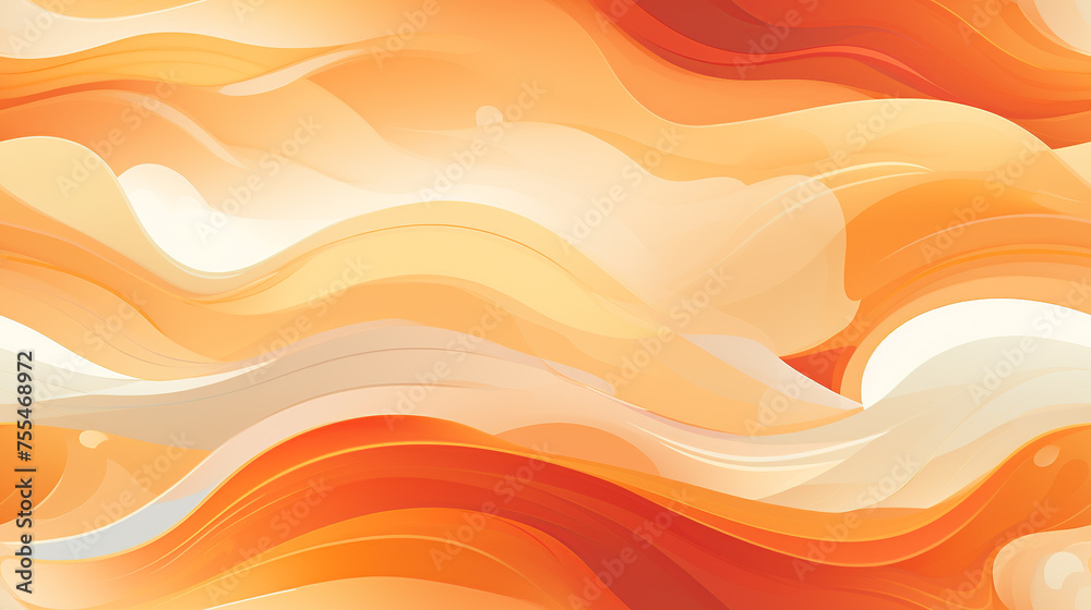 Swirling waves in shades of orange and white create an abstract background Swirling waves in shades of orange and white create an abstract background
