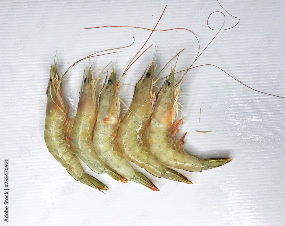 cold mixed raw meats seafood slices platter kuruma shrimp, tiger prawn, shell scallop, baby sotong squid, white shrimp in plate for steam boat hot pot ingredient on ice asian halal food cuisine menu f