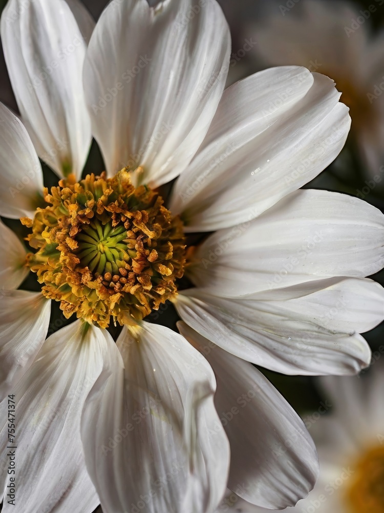 Obraz premium close up white cosmos flower