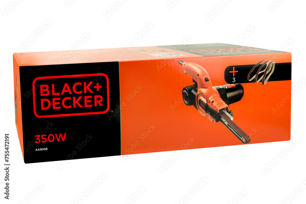 Black + Decker Werkzeug Bandschleifer und Hintergrund transparent PNG