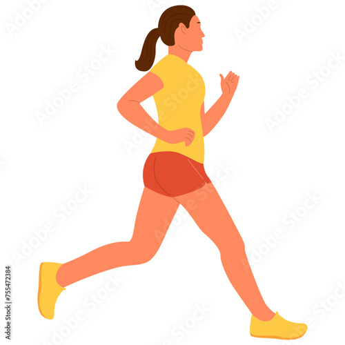 People Running Illustration