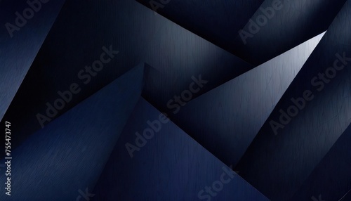 Black dark navy dark silver abstract pattern background. many Geometric shape. Line triangle photo