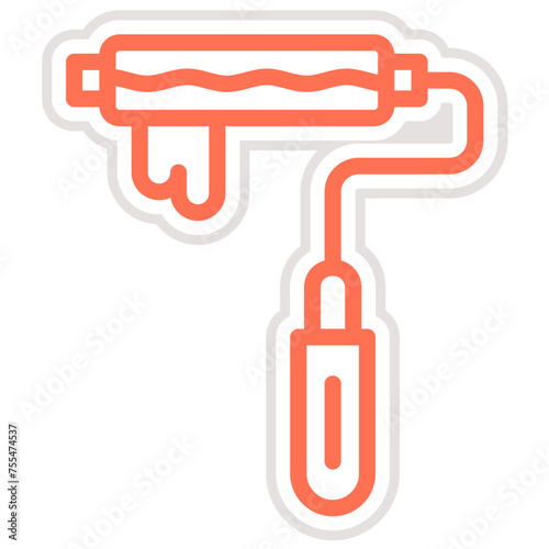 Paint roller Vector Icon Design Illustration