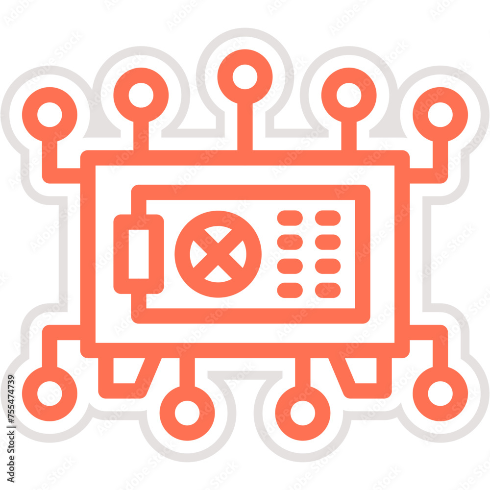 Safe Vector Icon Design Illustration Safe Vector Icon Design Illustration