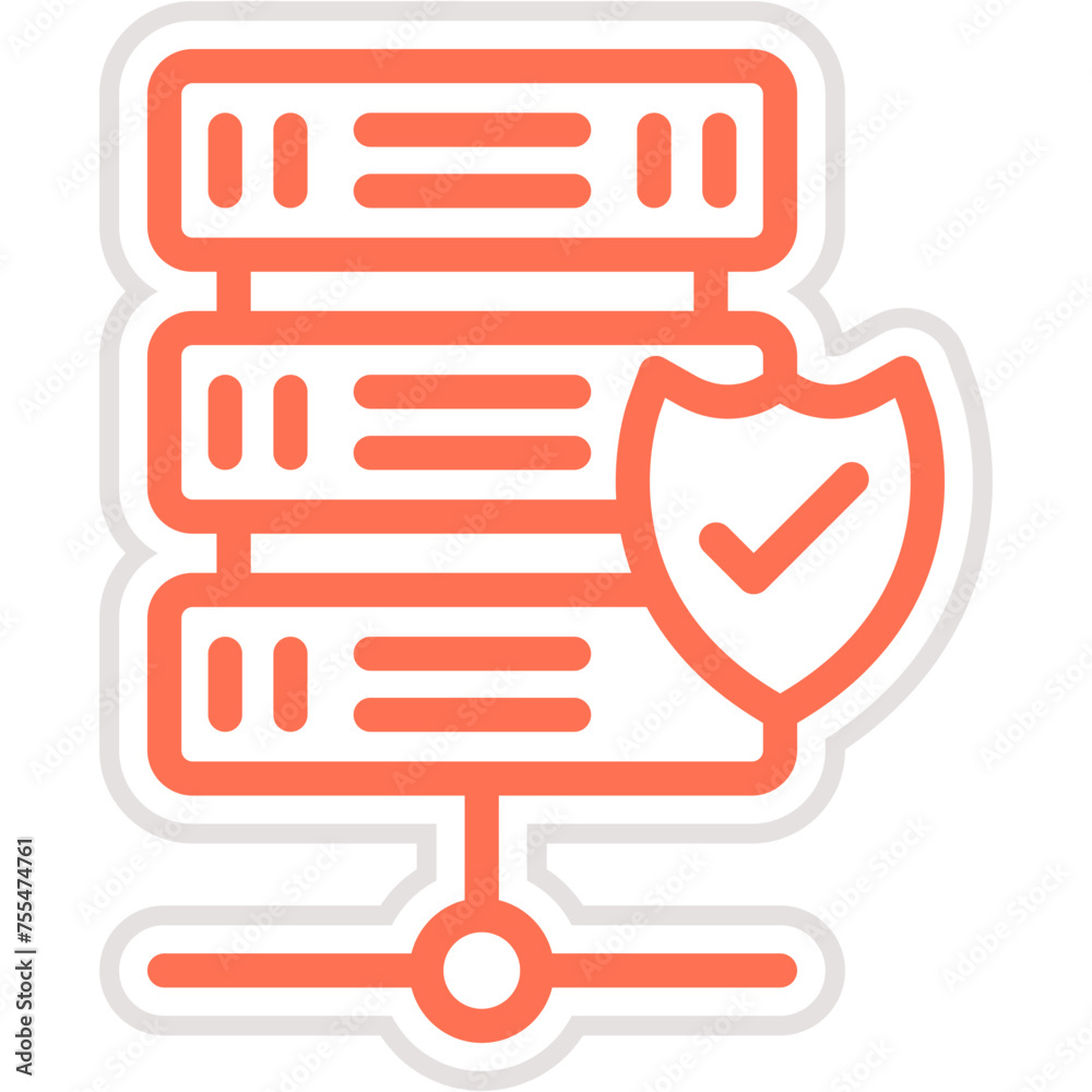 Database Vector Icon Design Illustration Database Vector Icon Design Illustration