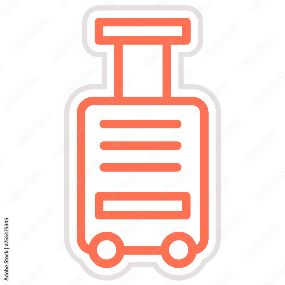 Luggage Vector Icon Design Illustration Luggage Vector Icon Design Illustration