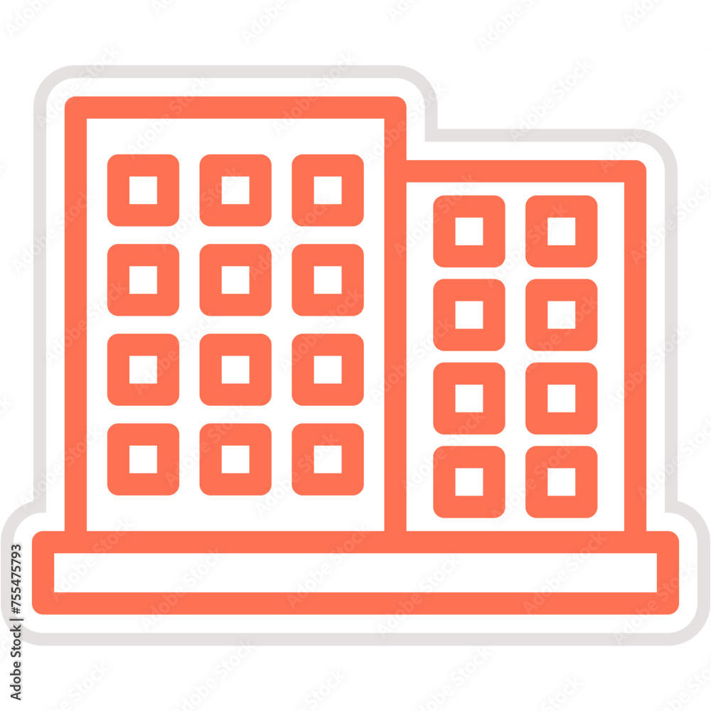 Office building Vector Icon Design Illustration Office building Vector Icon Design Illustration