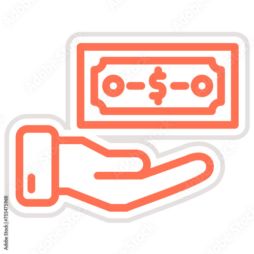 Bribe Vector Icon Design Illustration