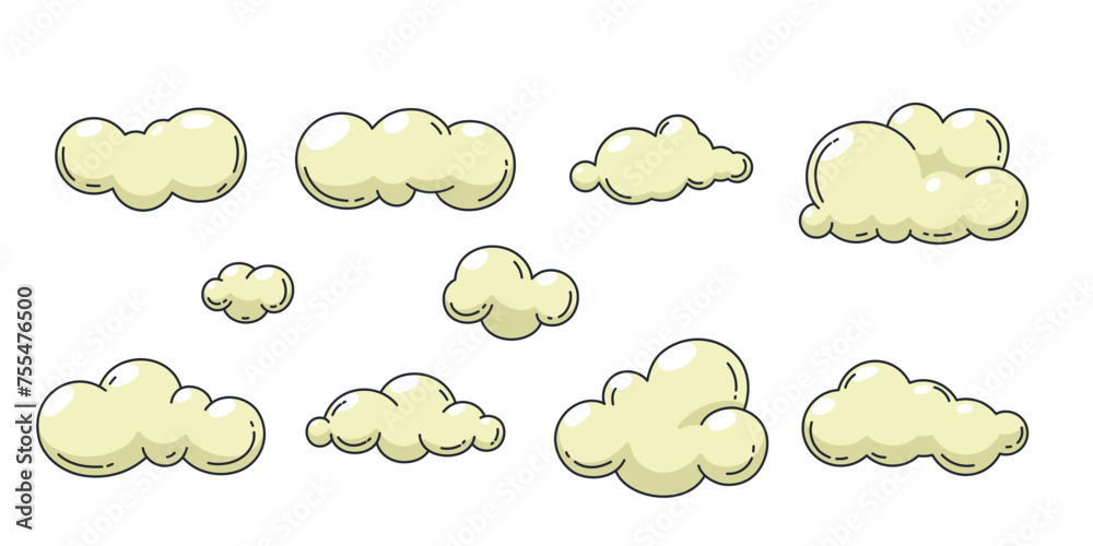 Obraz premium Cloud Cartoon