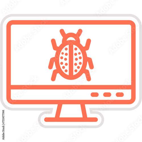 Debug Vector Icon Design Illustration
