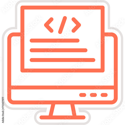 Front end Vector Icon Design Illustration