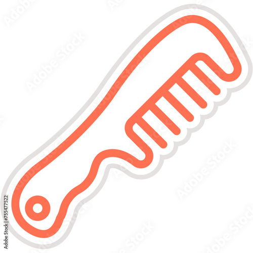 Hair comb Vector Icon Design Illustration
