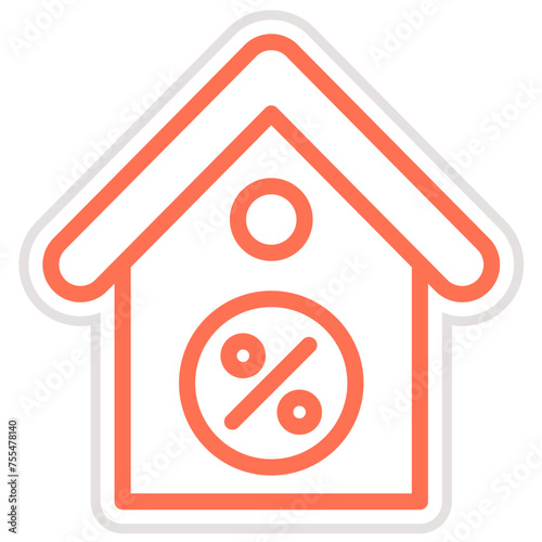 Percentage Vector Icon Design Illustration