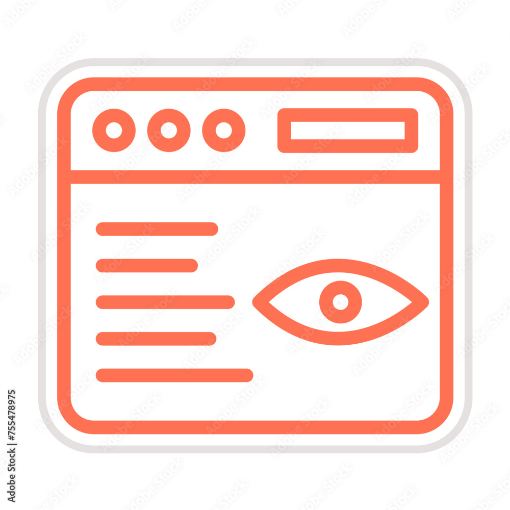 Impression Vector Icon Design Illustration