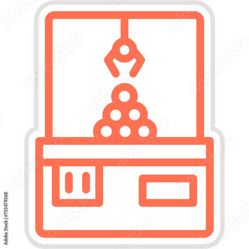 Crane machine Vector Icon Design Illustration