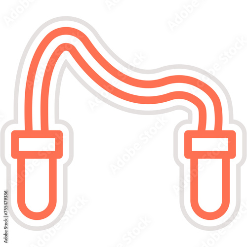 Jumping rope Vector Icon Design Illustration