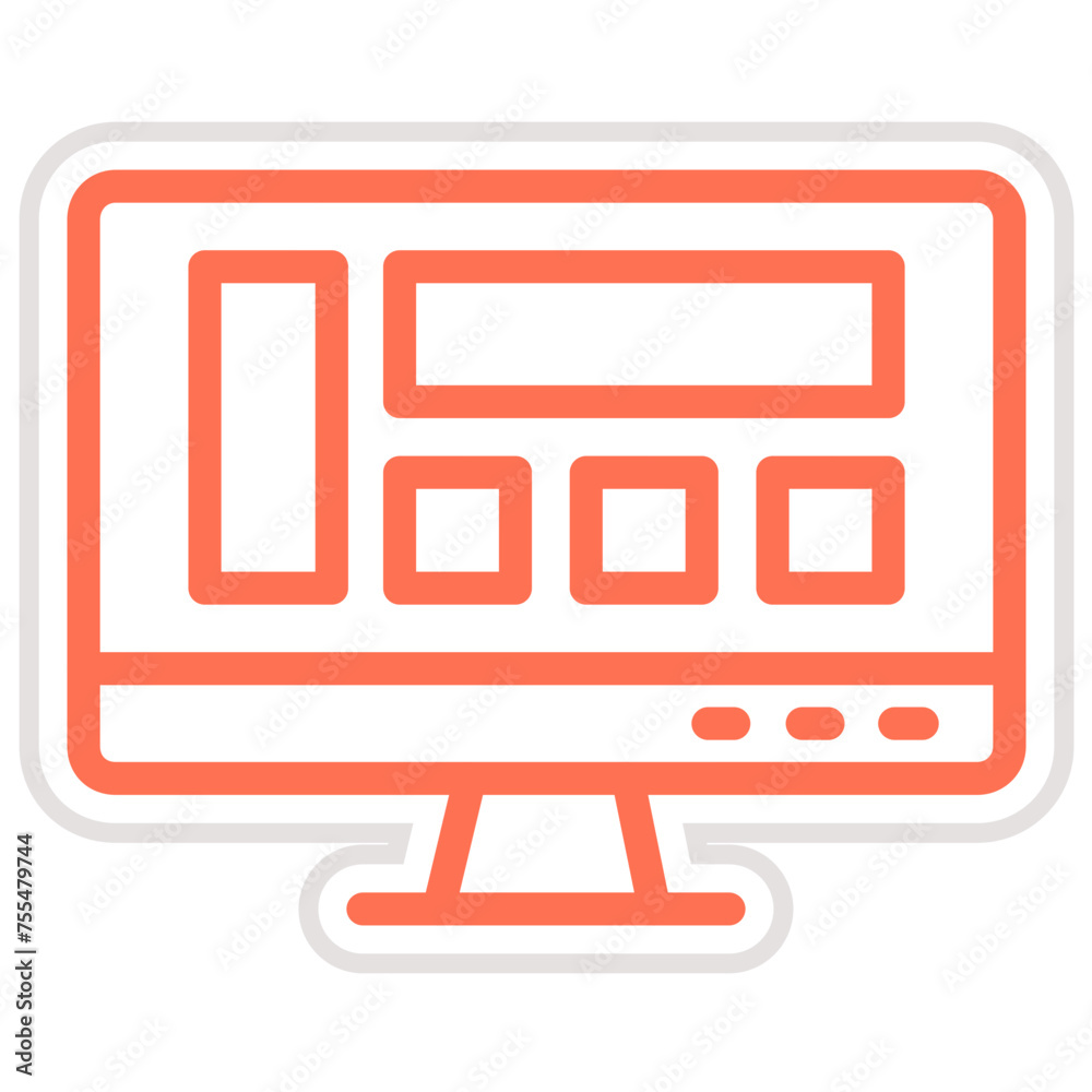 Layout Vector Icon Design Illustration Layout Vector Icon Design Illustration