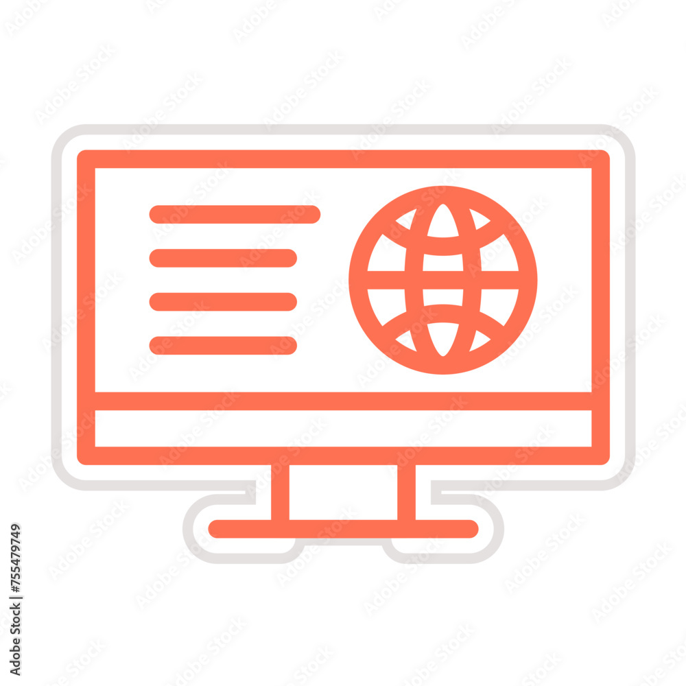 Online Business Vector Icon Design Illustration Online Business Vector Icon Design Illustration