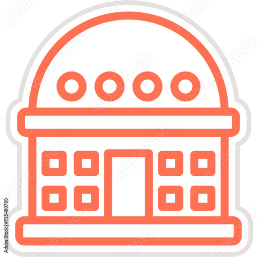 Planetarium Vector Icon Design Illustration