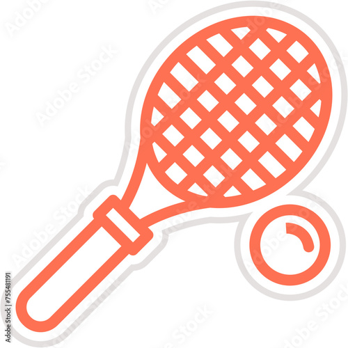 Racket Vector Icon Design Illustration
