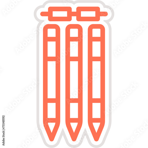 Wickets Vector Icon Design Illustration