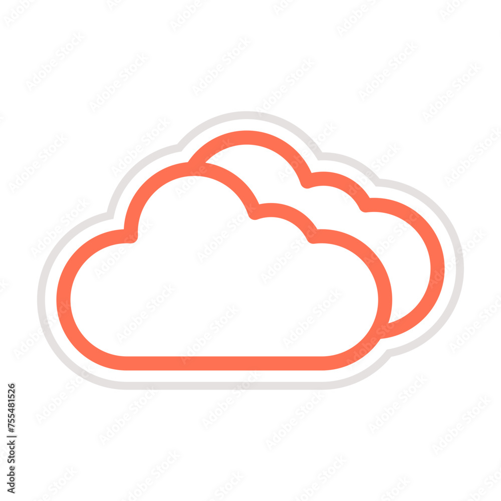 Cloud Vector Icon Design Illustration Cloud Vector Icon Design Illustration