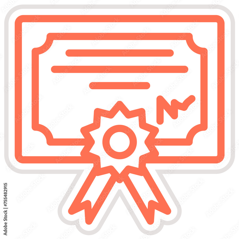 Diploma Vector Icon Design Illustration Diploma Vector Icon Design Illustration