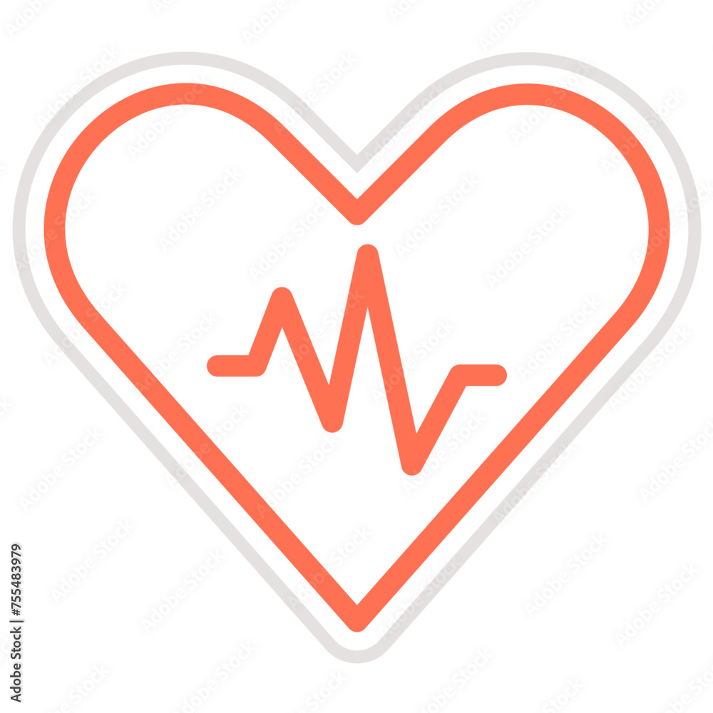 Heart rate Vector Icon Design Illustration Heart rate Vector Icon Design Illustration