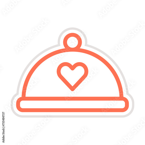 Wedding dinner Vector Icon Design Illustration