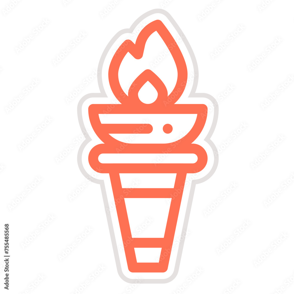 Fire Vector Icon Design Illustration
