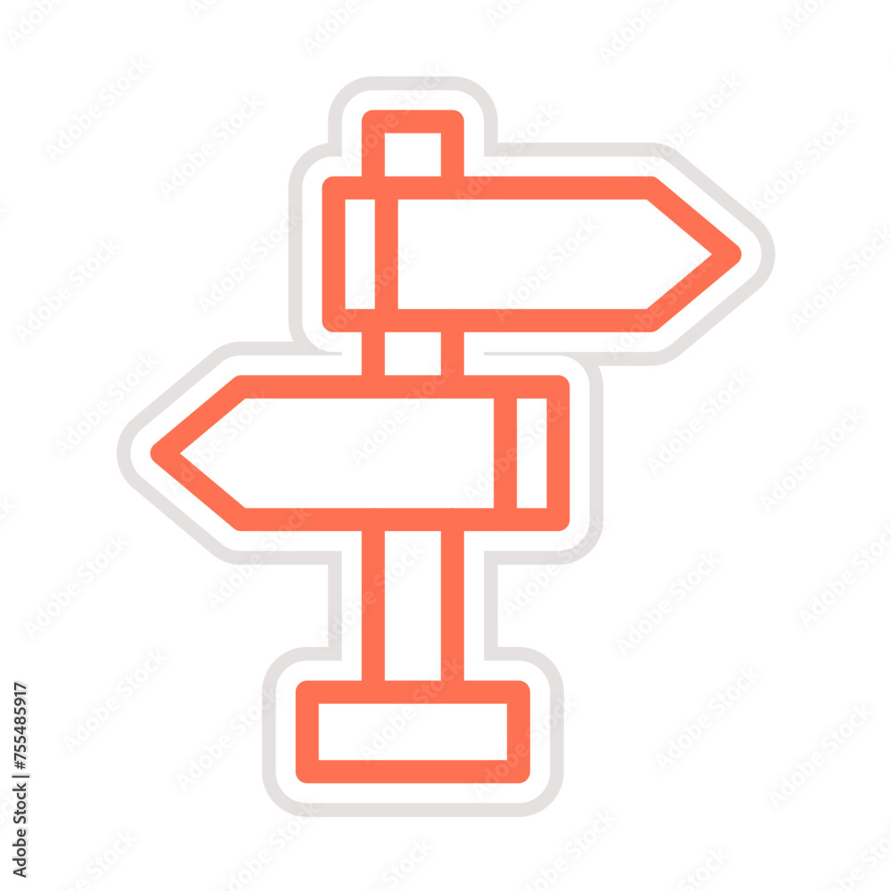 Road sign Vector Icon Design Illustration Road sign Vector Icon Design Illustration