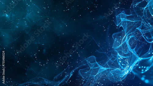 Abstract digital blue network background
