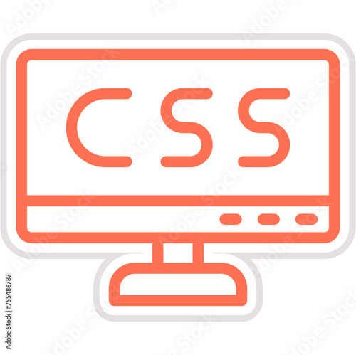 Css Vector Icon Design Illustration