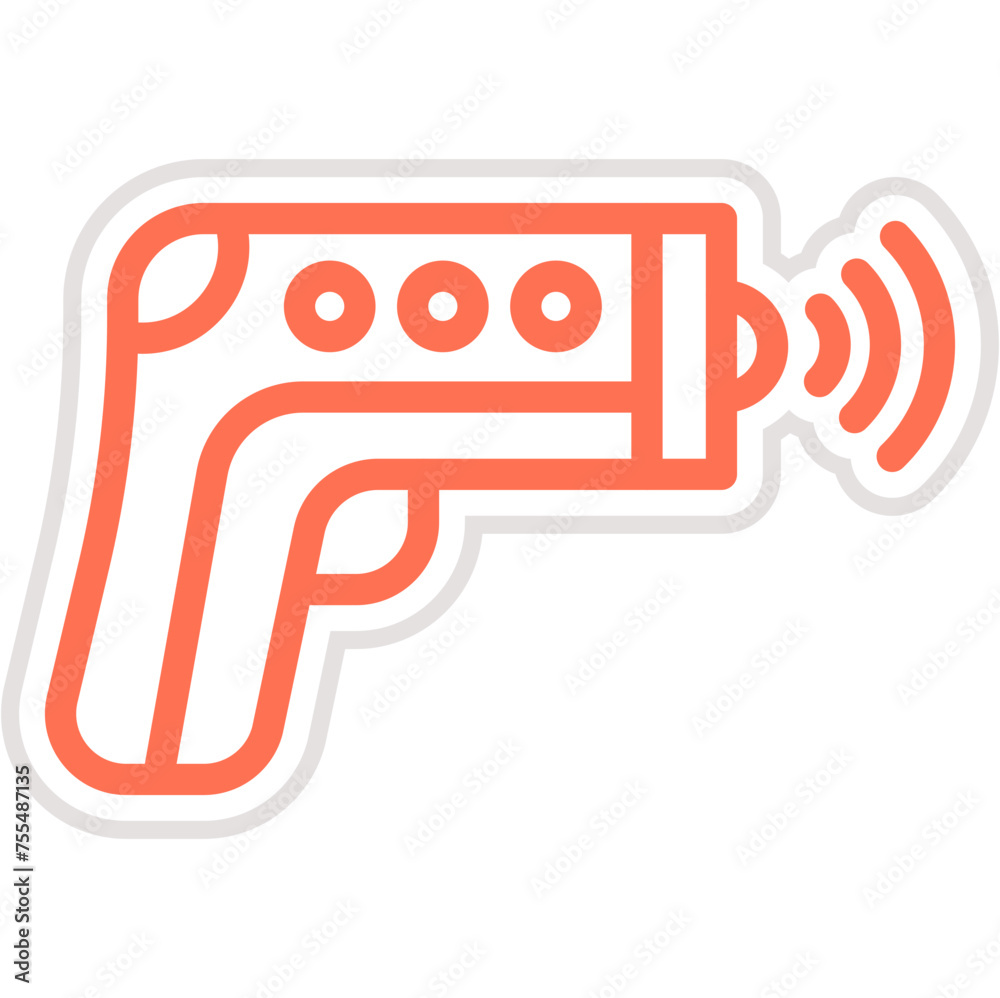 Thermometer Gun Vector Icon Design Illustration Thermometer Gun Vector Icon Design Illustration