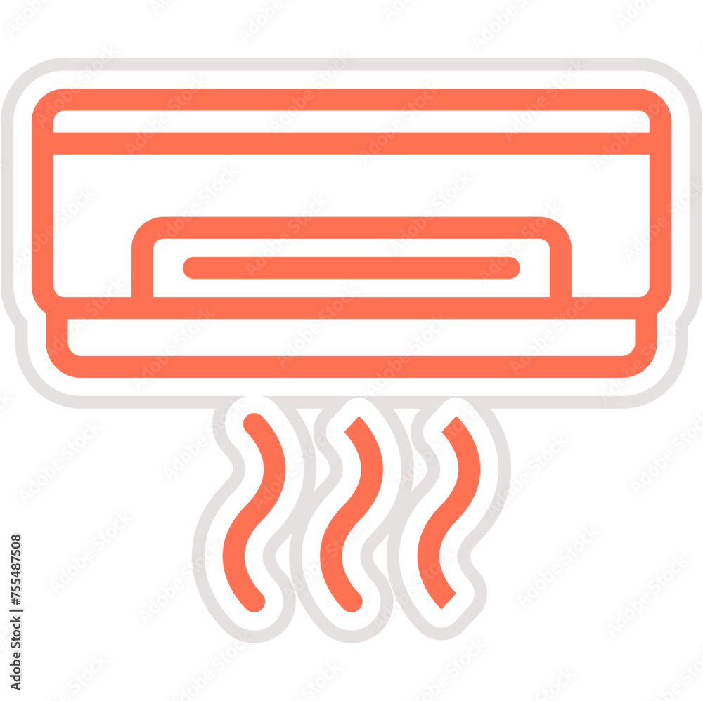 Air Conditioner Vector Icon Design Illustration