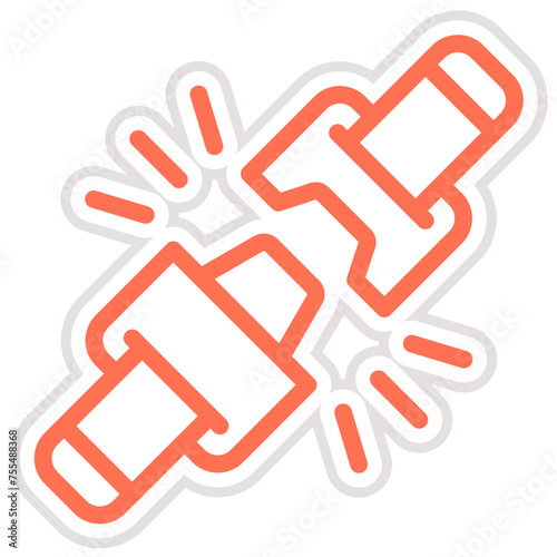 Seat belt Vector Icon Design Illustration