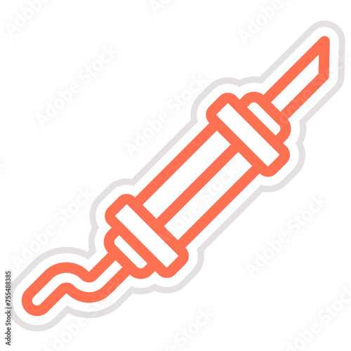 Exhaust pipe Vector Icon Design Illustration