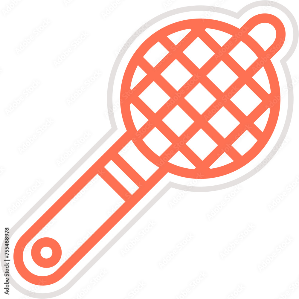 Tea Strainer Vector Icon Design Illustration Tea Strainer Vector Icon Design Illustration