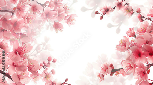 Wallpaper Mural Cherry Blossom Frame Torontodigital.ca