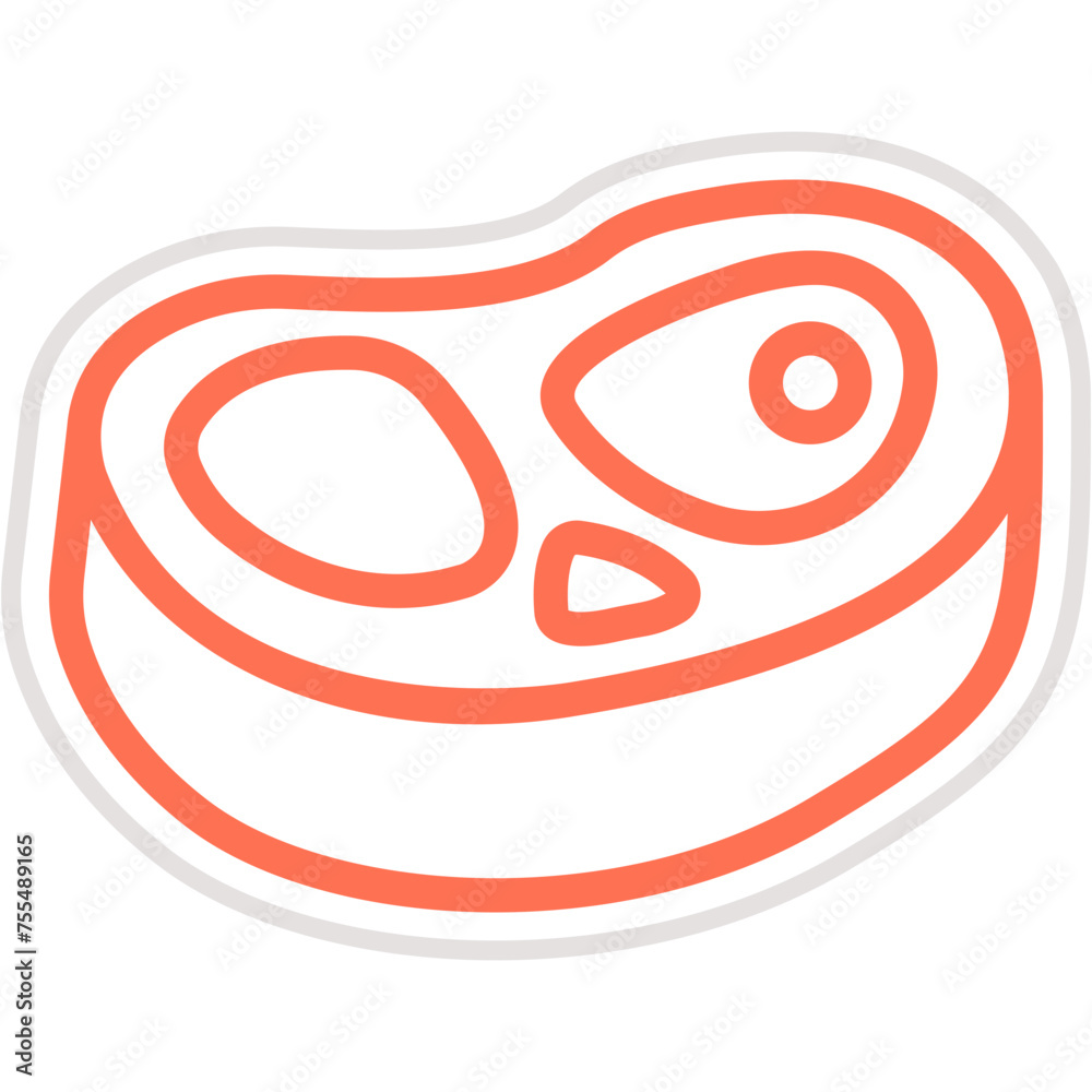 Steak Vector Icon Design Illustration Steak Vector Icon Design Illustration