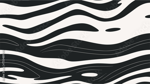 Grunge pattern. Texture with waves, curves lines. Optical art background. Seamless pattern. Vector illustration. Wave pattern.