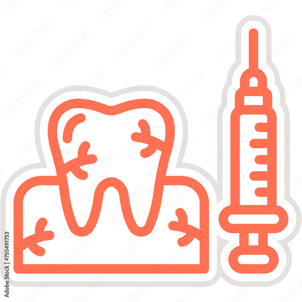 Fototapeta premium Anesthesia Vector Icon Design Illustration