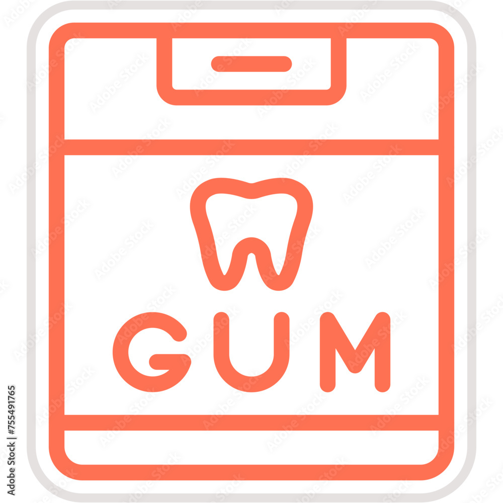 Chewing Gum Vector Icon Design Illustration Chewing Gum Vector Icon Design Illustration