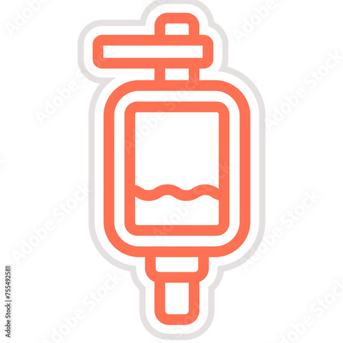 Urinal Vector Icon Design Illustration